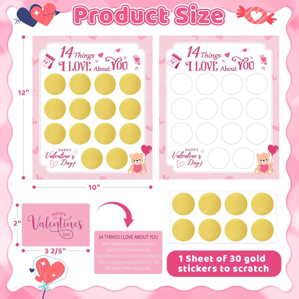DIY Valentine's Day 14 Things I Love About You Card for, view 2