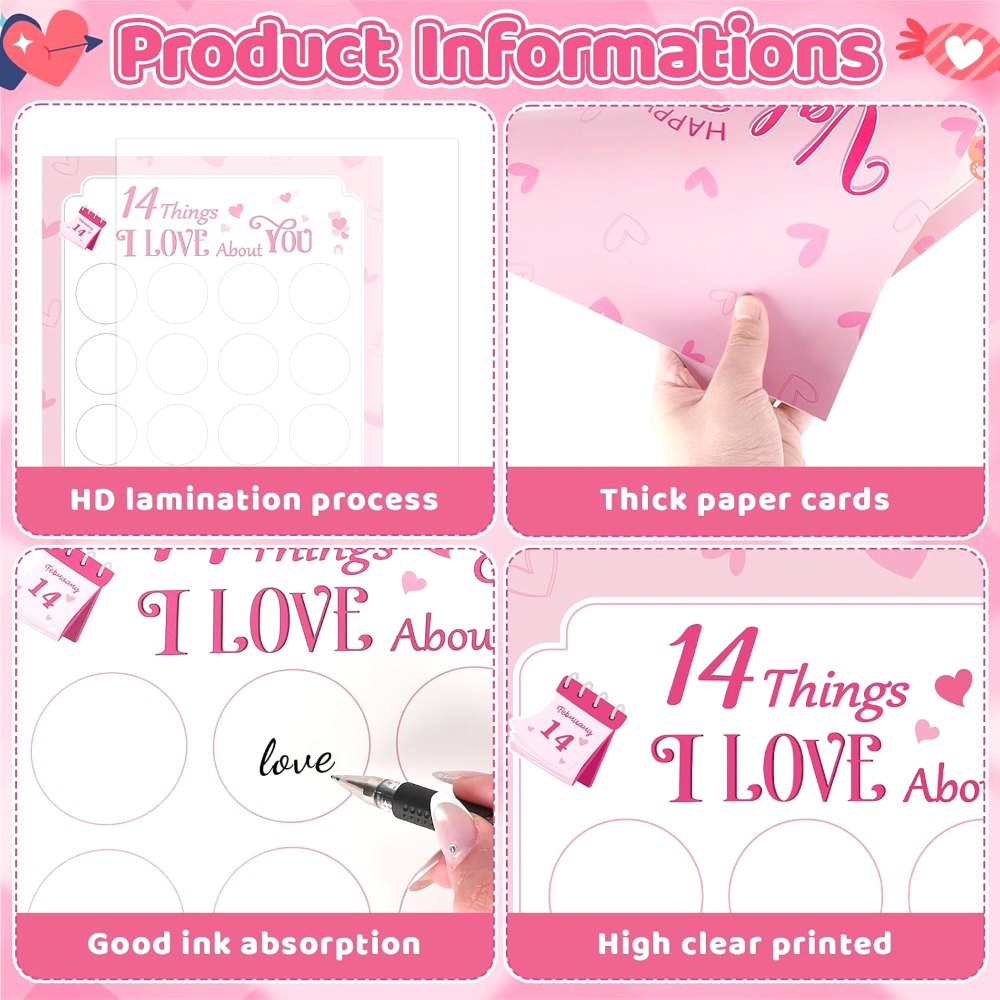 DIY Valentine's Day 14 Things I Love About You Card for, view 3