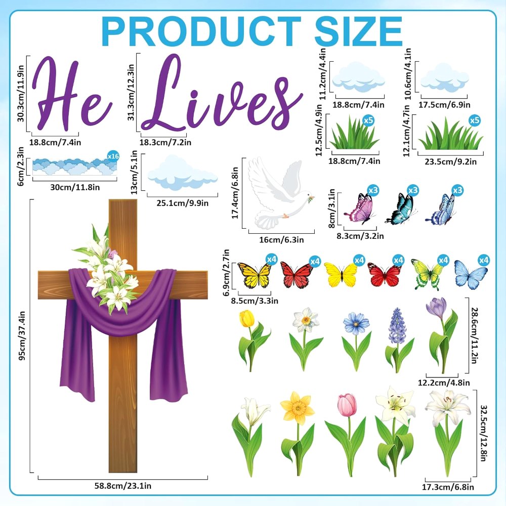 Easter Bulletin Board Decorations Christian Religious, view 2