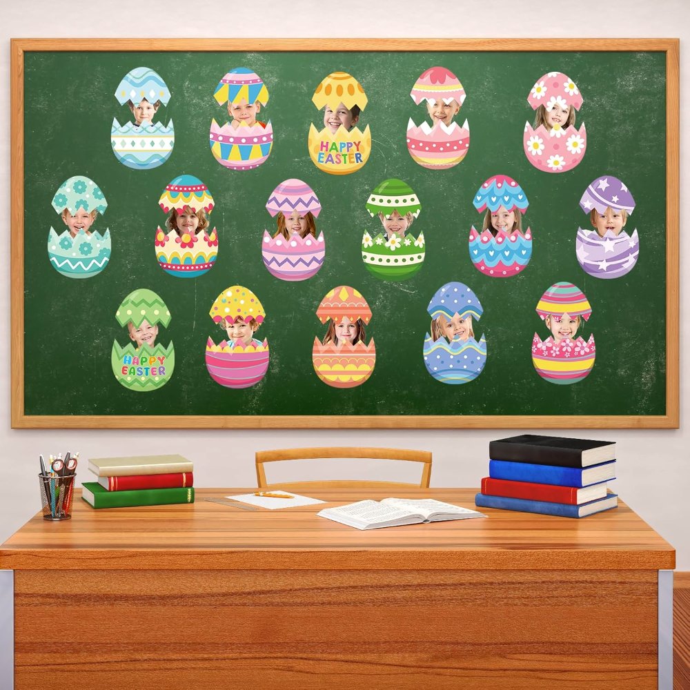 Easter Egg Cutouts Easter Bulletin Board Decoration, view 4