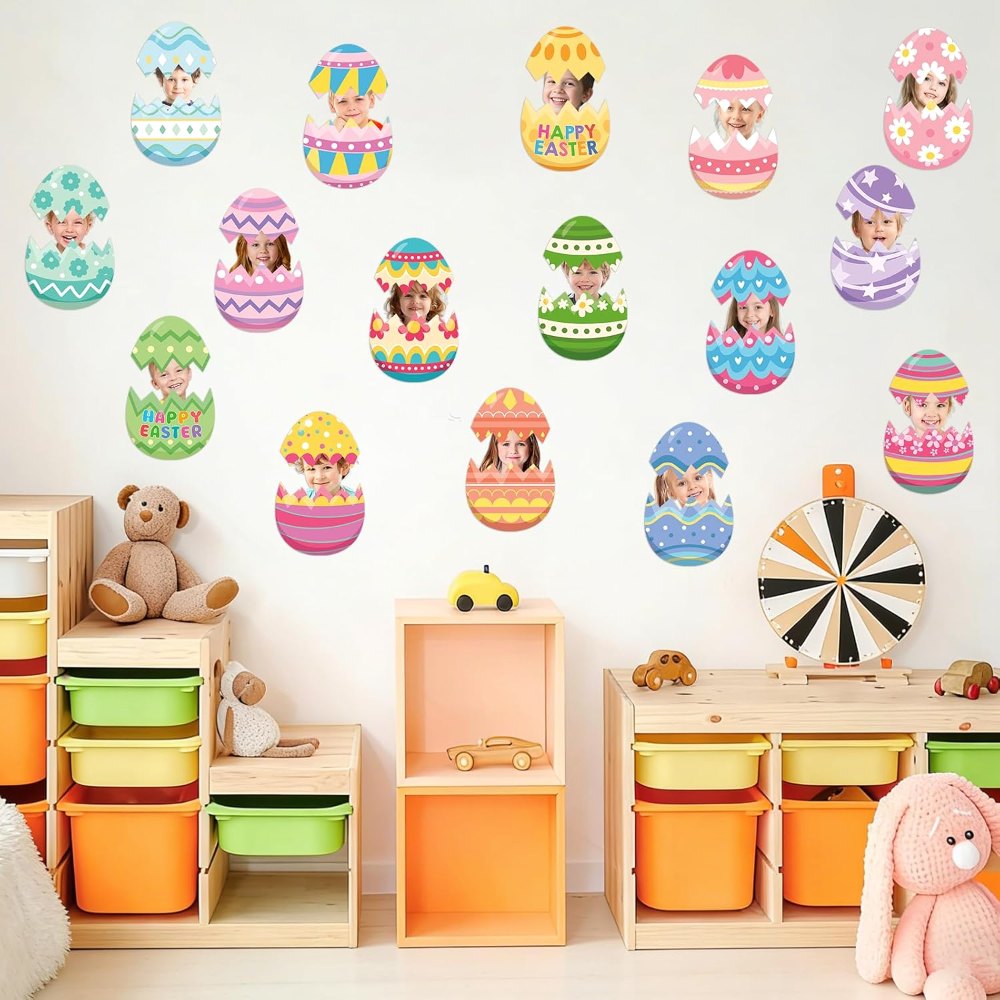 Easter Egg Cutouts Easter Bulletin Board Decoration, view 5