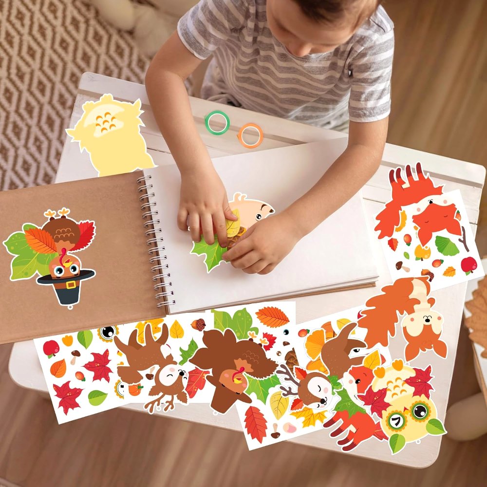 Fall Crafts Kits for Kids Cute Turkey Owl Ornament, view 5