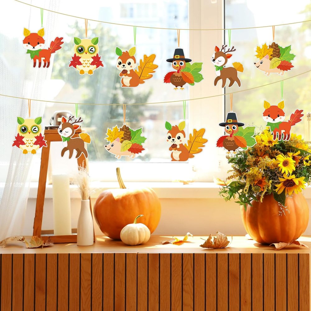 Fall Crafts Kits for Kids Cute Turkey Owl Ornament, view 7