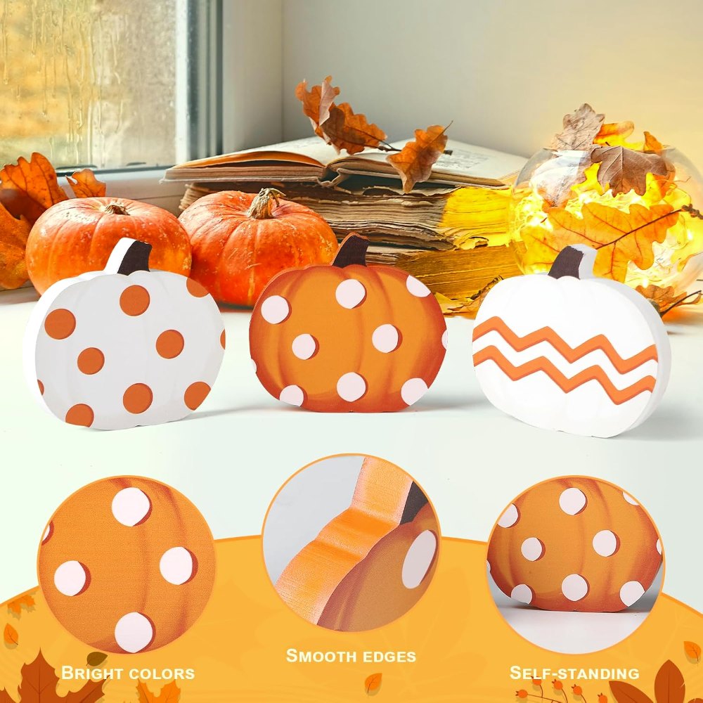 Fall Pumpkin Decorations for Home Indoor, view 3