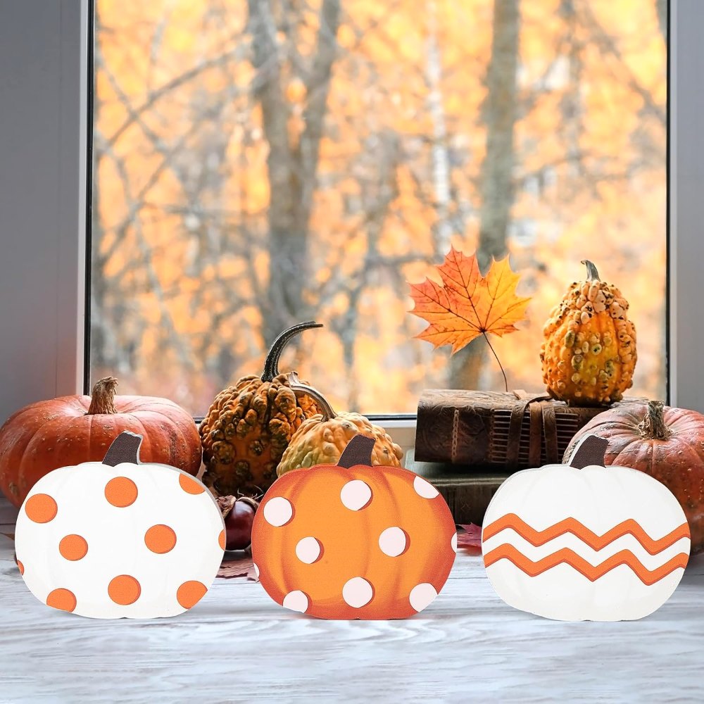 Fall Pumpkin Decorations for Home Indoor, view 5