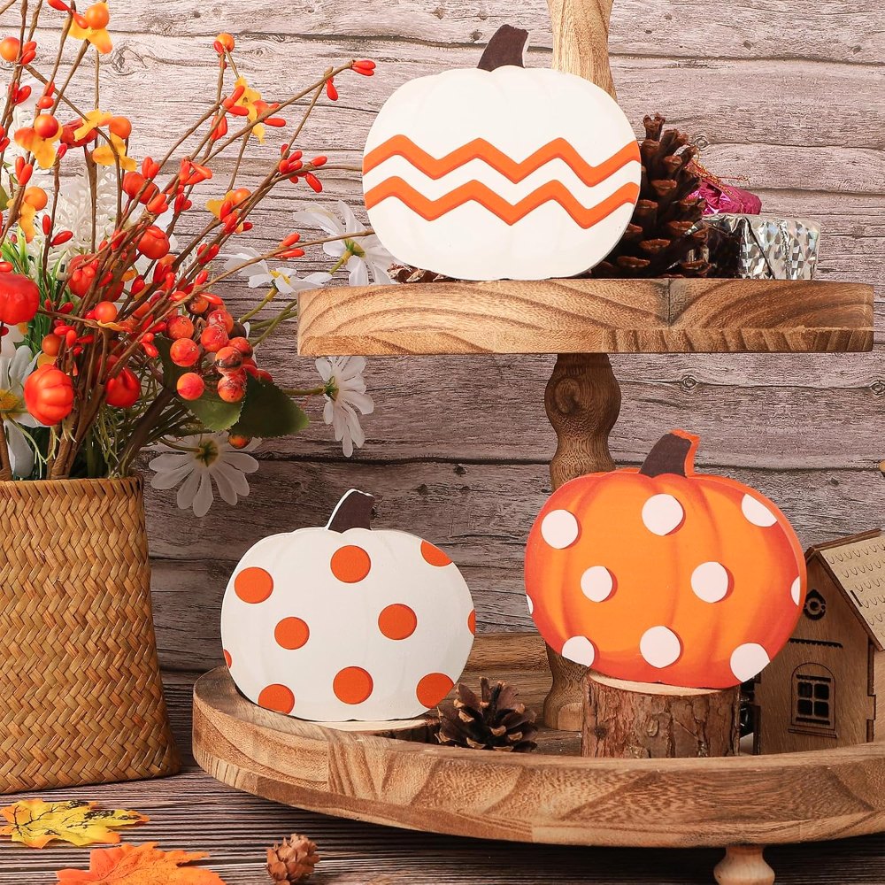 Fall Pumpkin Decorations for Home Indoor, view 6