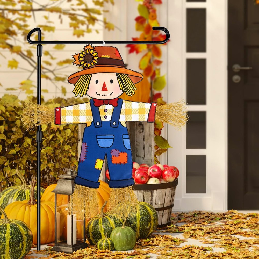 Fall Scarecrow Garden Flag Outdoor Decorations for, view 4