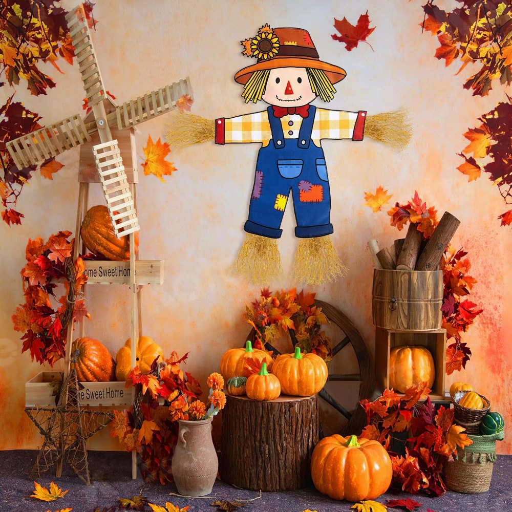 Fall Scarecrow Garden Flag Outdoor Decorations for, view 5