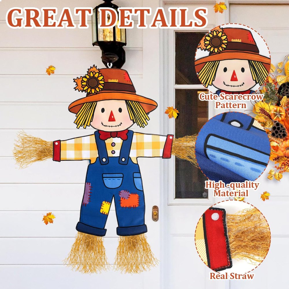 Fall Scarecrow Garden Flag Outdoor Decorations for, view 6