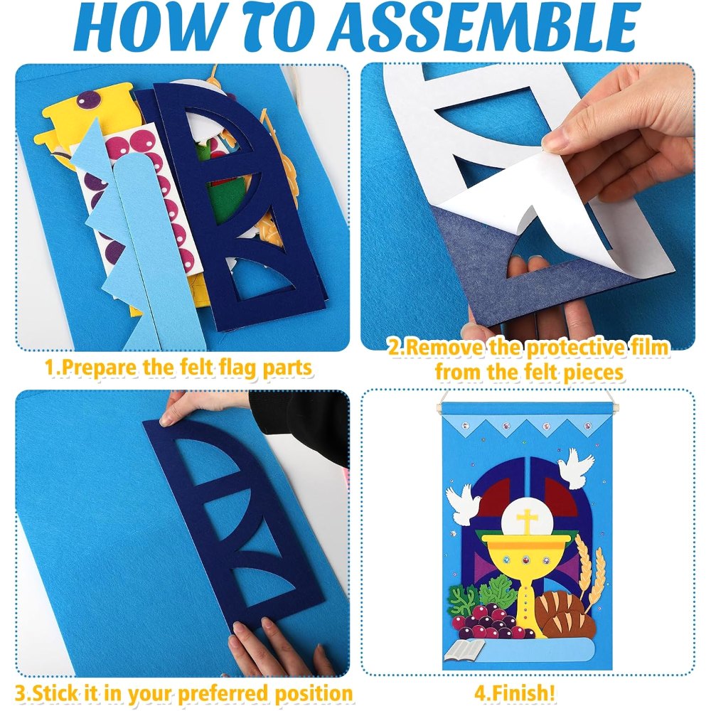 First Communion Banner Kit for Boys Girls Catholic Craft, view 3