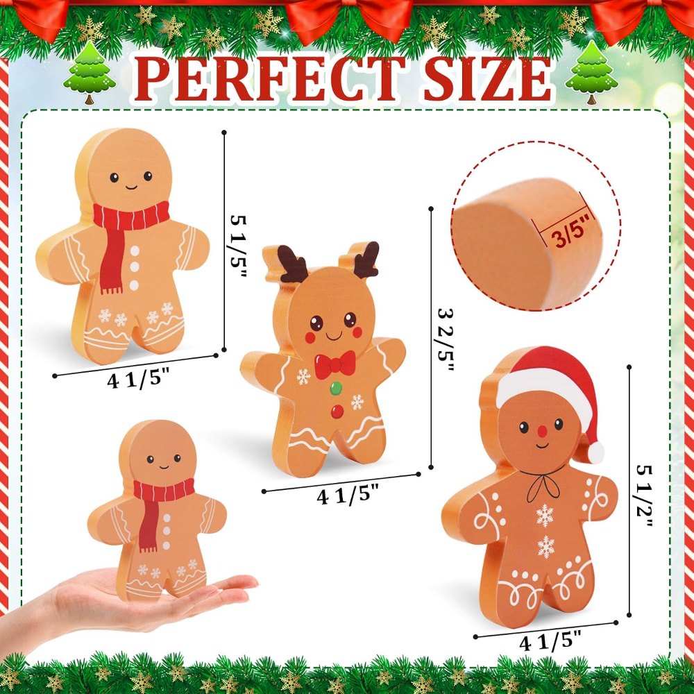 Gingerbread Man Christmas Decorations Indoor, view 2