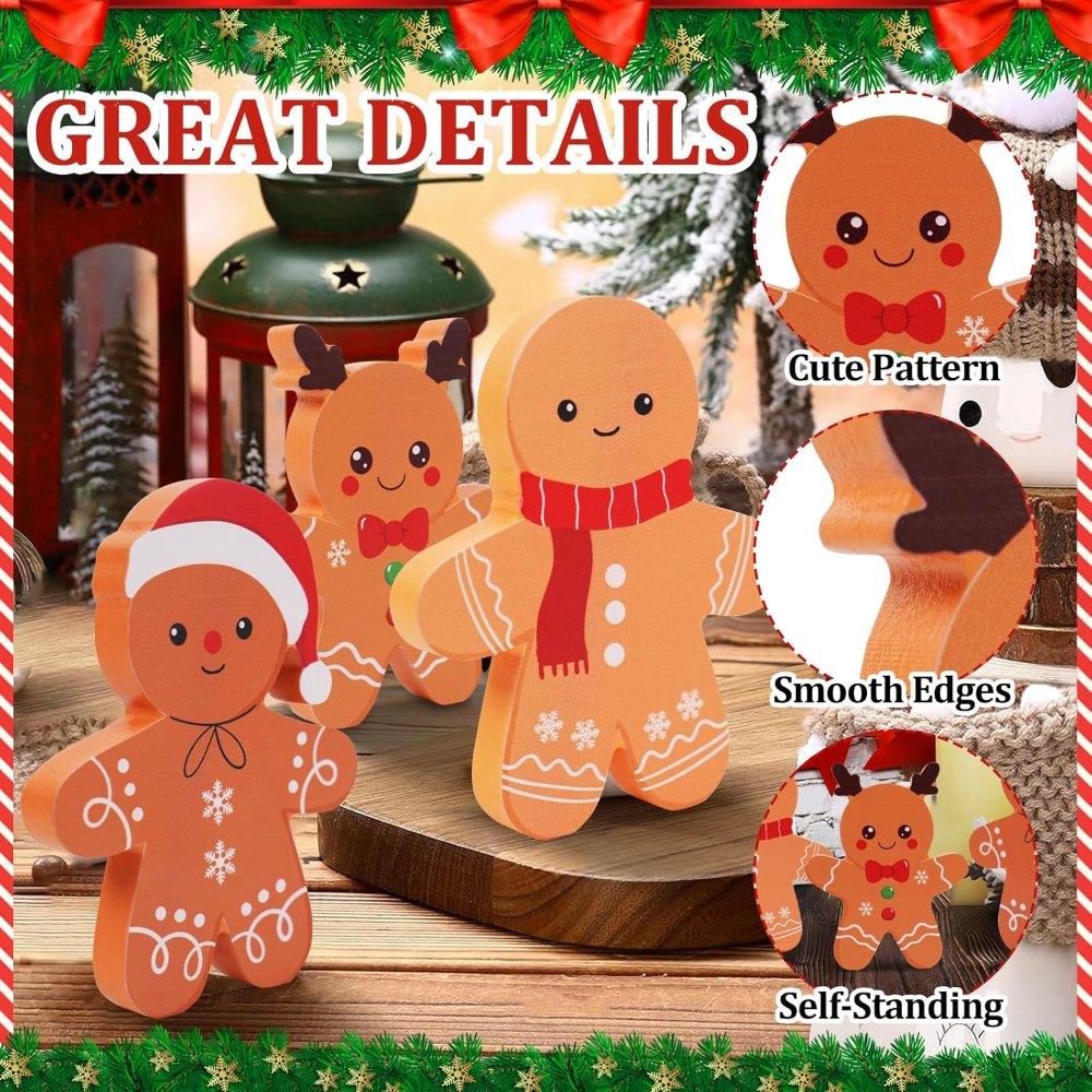 Gingerbread Man Christmas Decorations Indoor, view 3