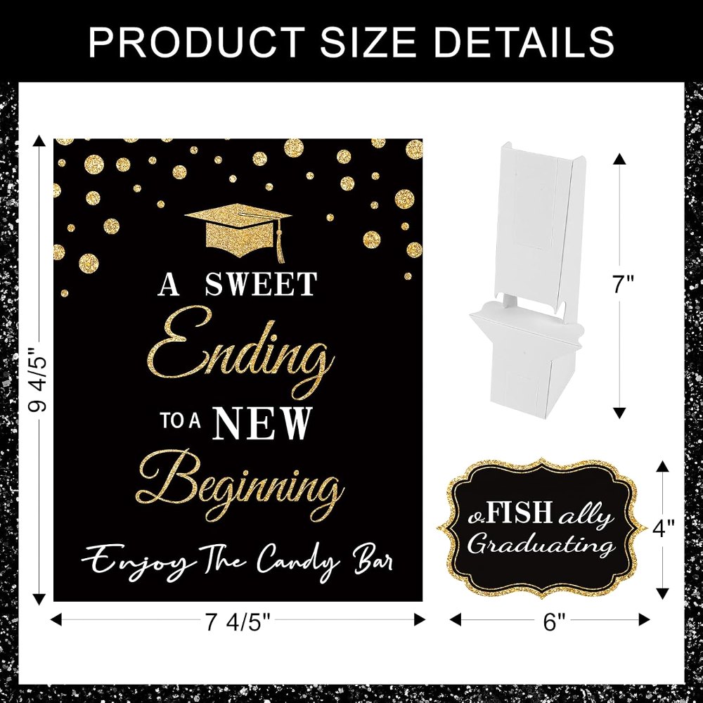 Graduation Candy Buffet Labels for Grad Party Decorations, view 3
