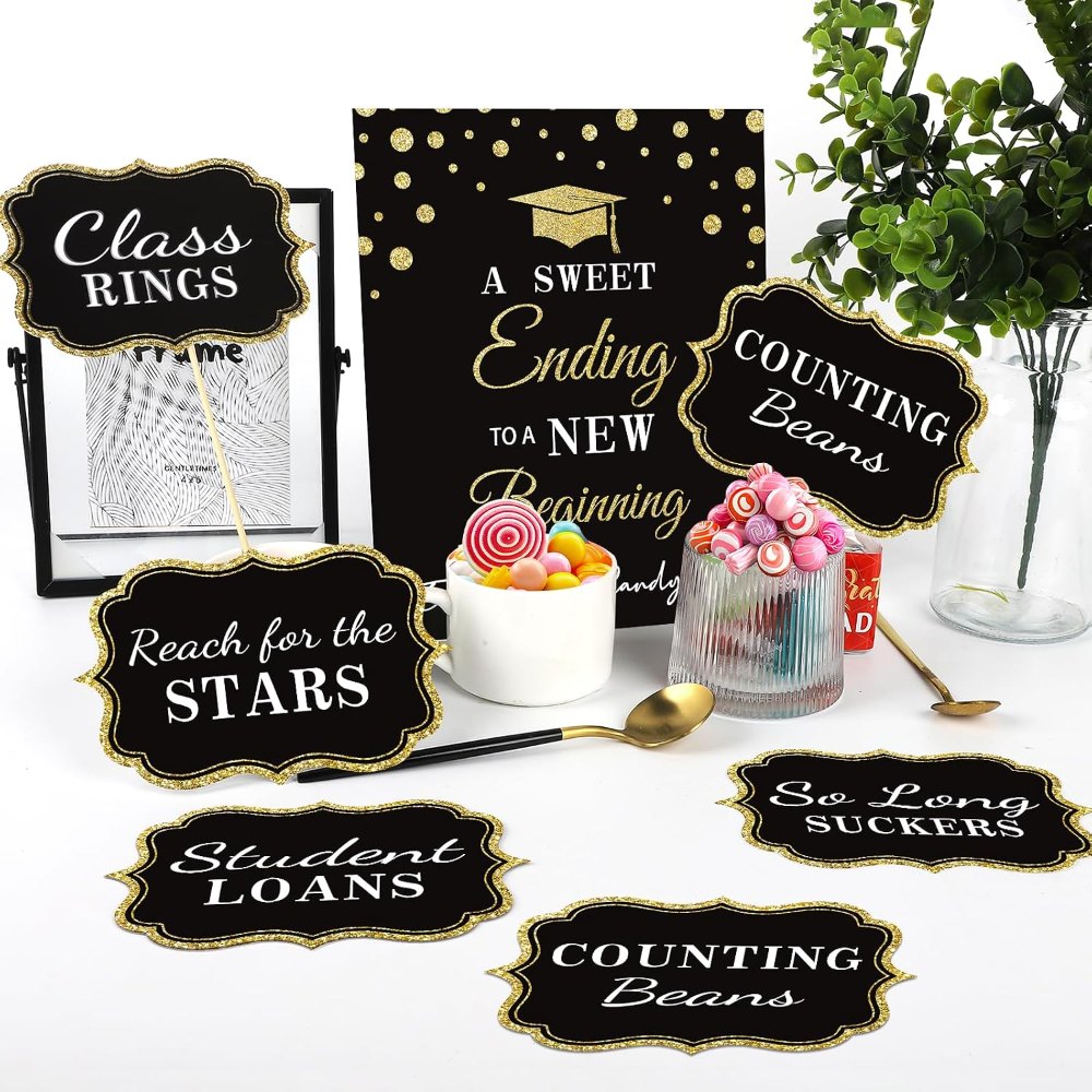 Graduation Candy Buffet Labels for Grad Party Decorations, view 5
