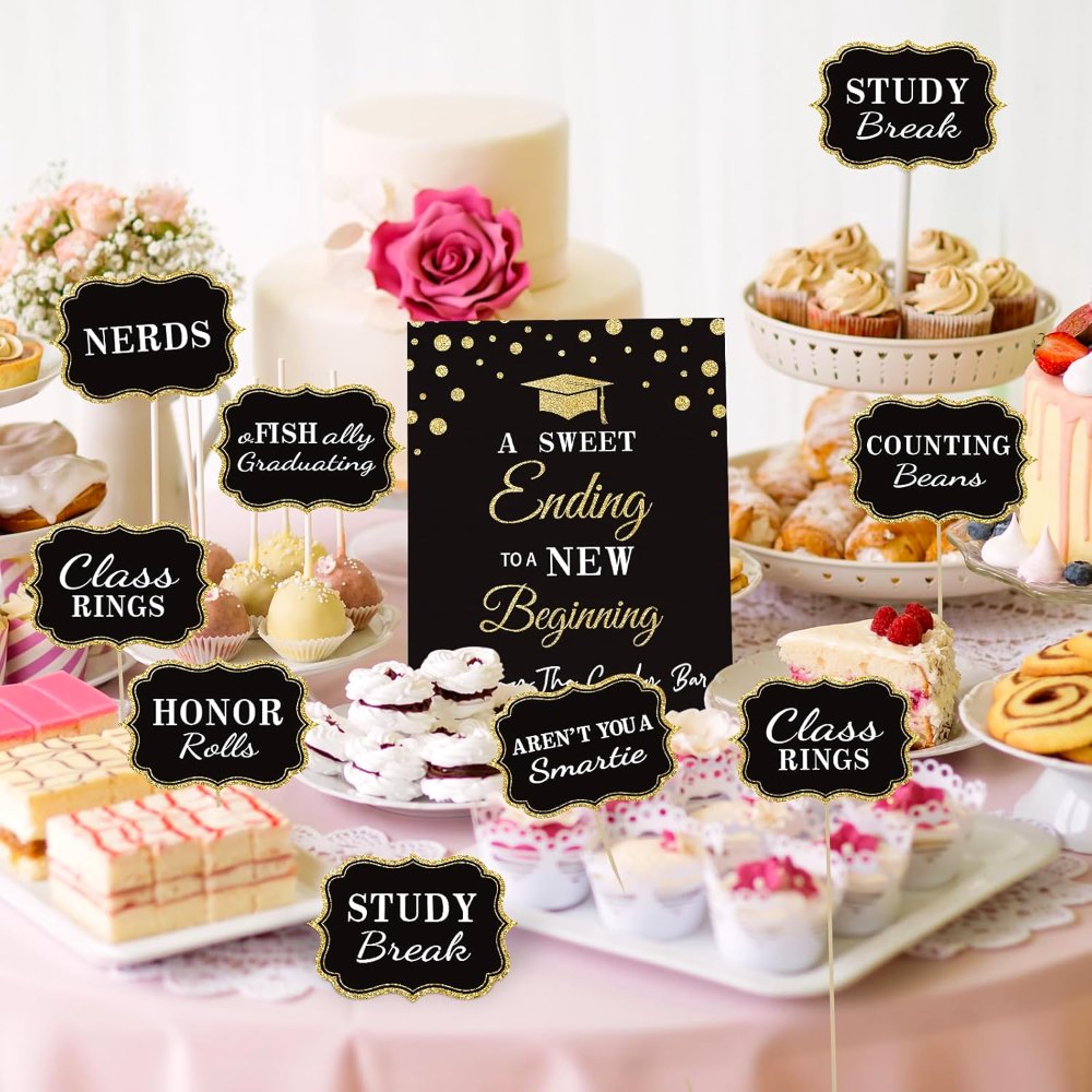 Graduation Candy Buffet Labels for Grad Party Decorations, view 6