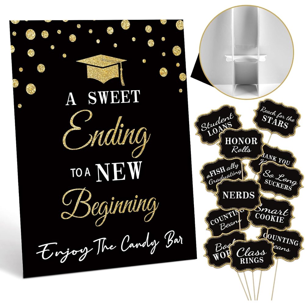 Graduation Candy Buffet Labels for Grad Party Decorations