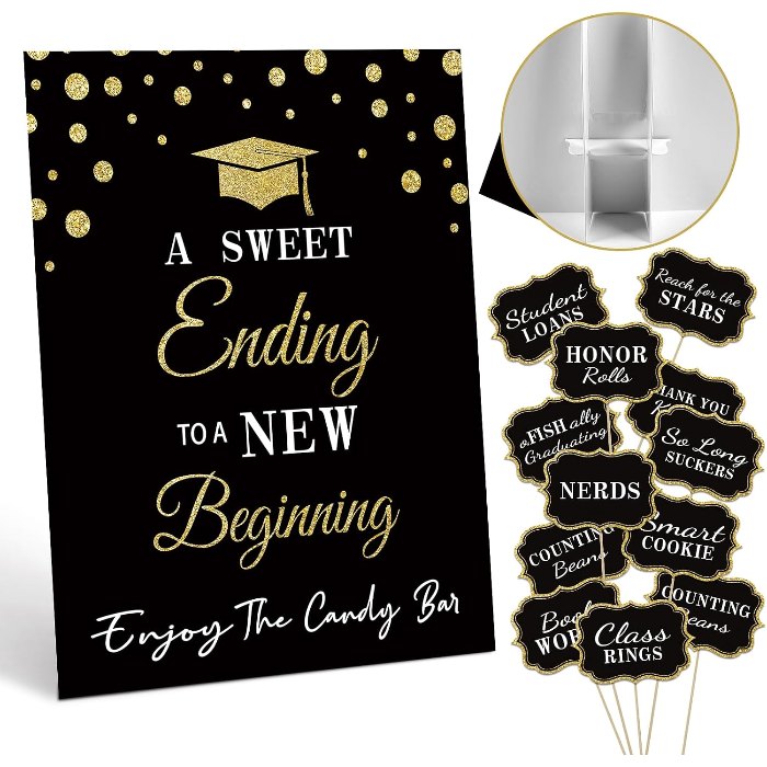 Graduation Candy Buffet Labels for Grad Party Decorations