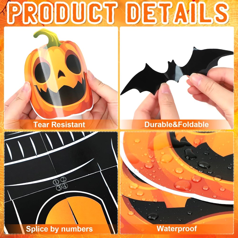 Halloween Bulletin Board Decorations 3D Halloween Bat, view 3