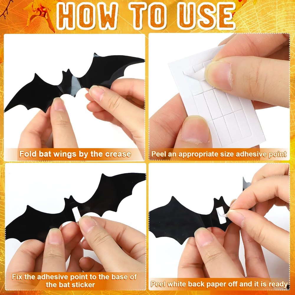 Halloween Bulletin Board Decorations 3D Halloween Bat, view 4