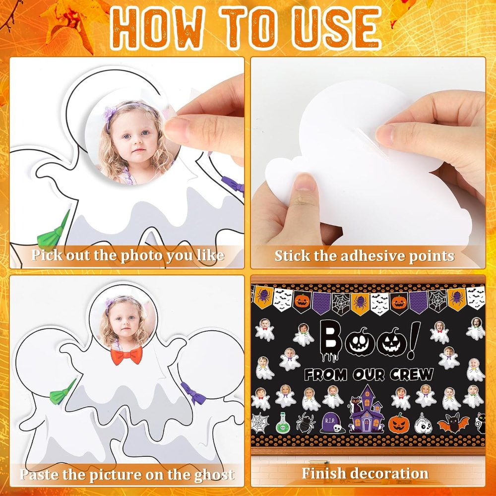 Halloween Bulletin Board Decorations Ghost Classroom, view 4