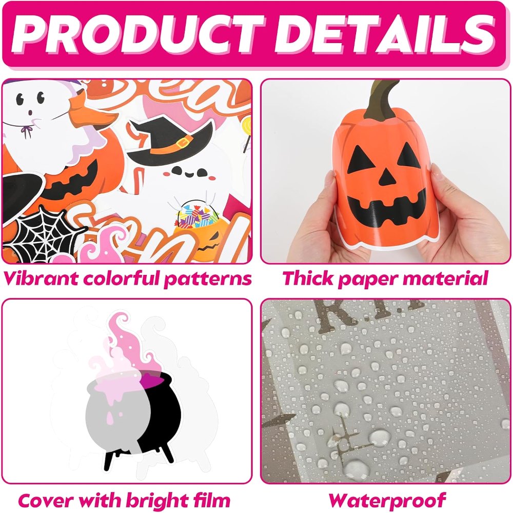 Halloween Bulletin Board Decorations Spooky Ghost Pumpkin, view 3