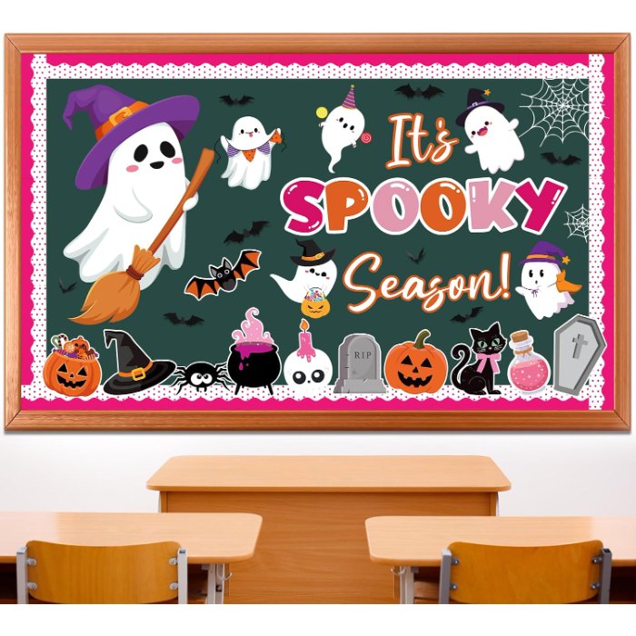 Halloween Bulletin Board Decorations Spooky Ghost Pumpkin