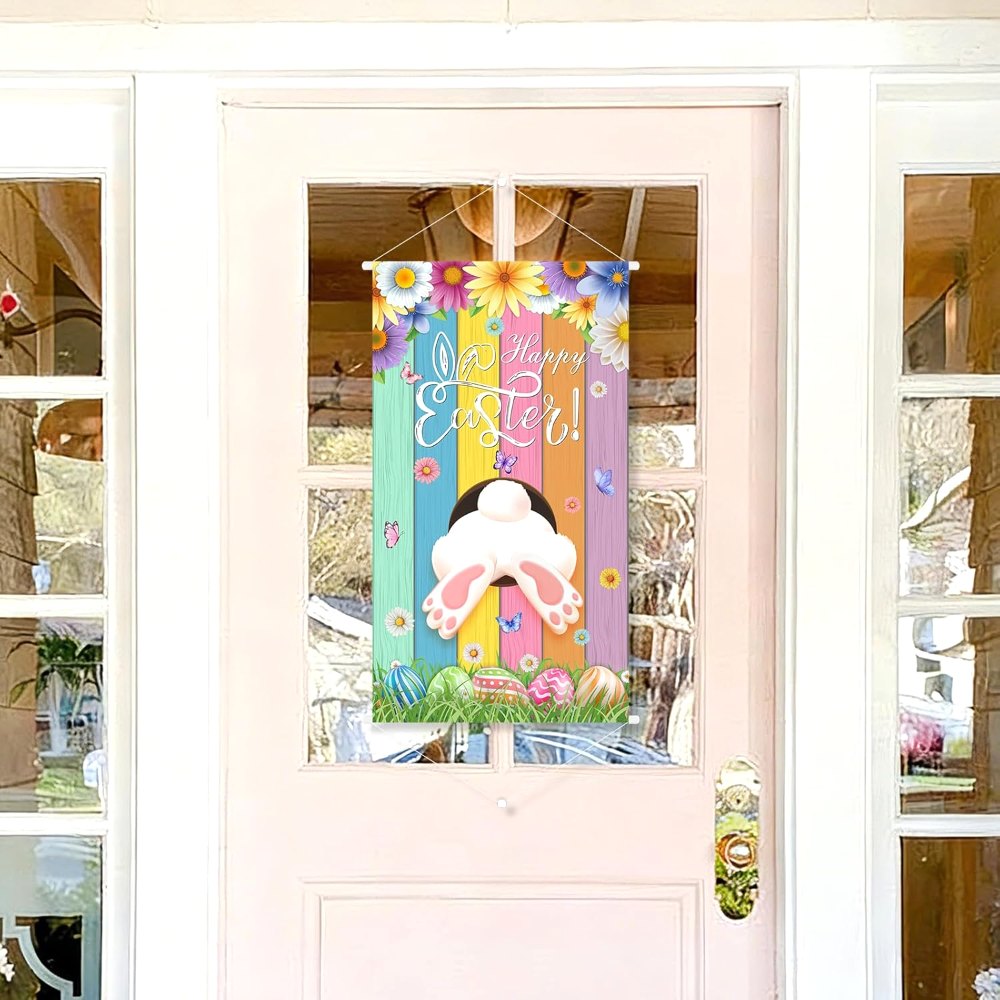 Happy Easter Door Decorations Hanging Banner, view 5