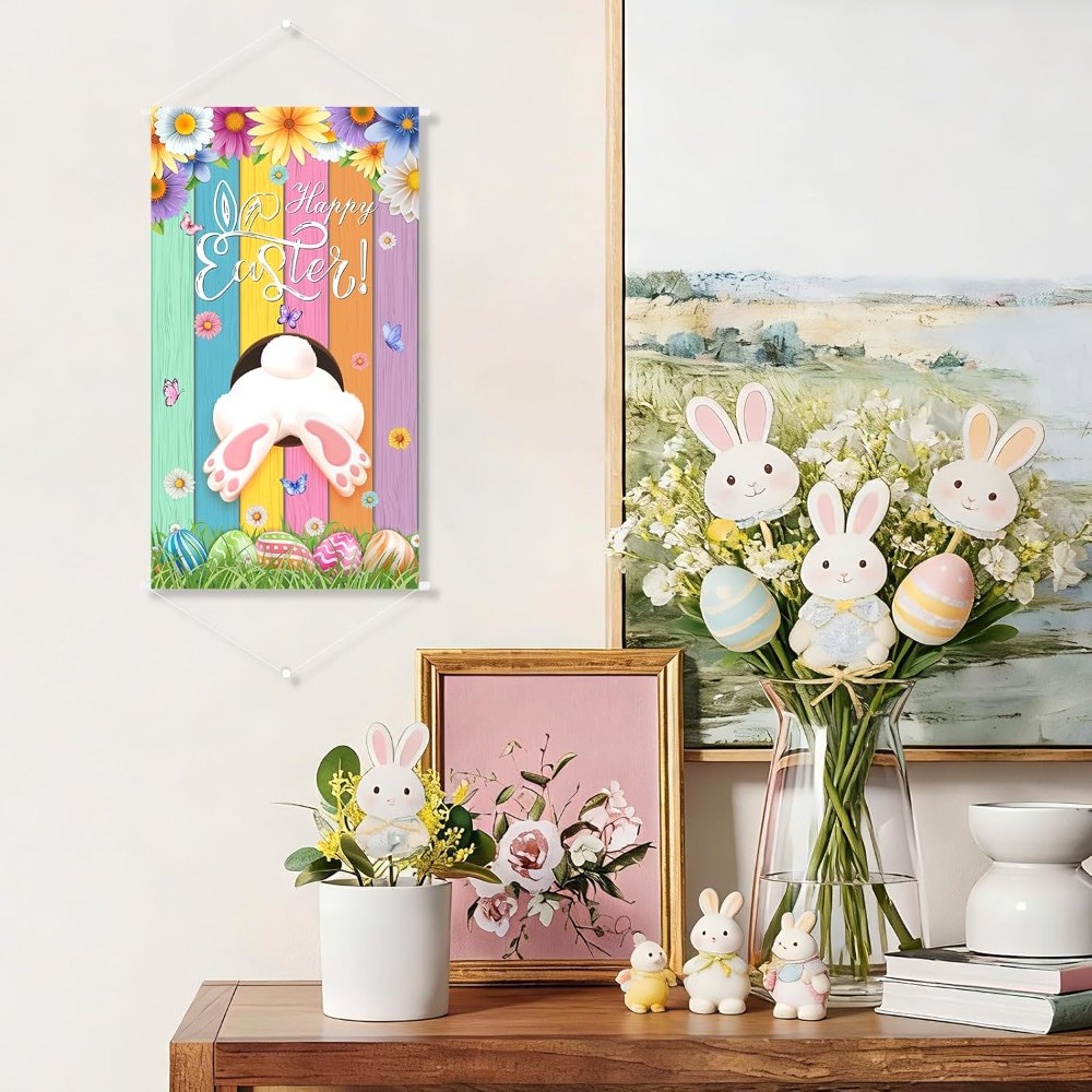 Happy Easter Door Decorations Hanging Banner, view 7