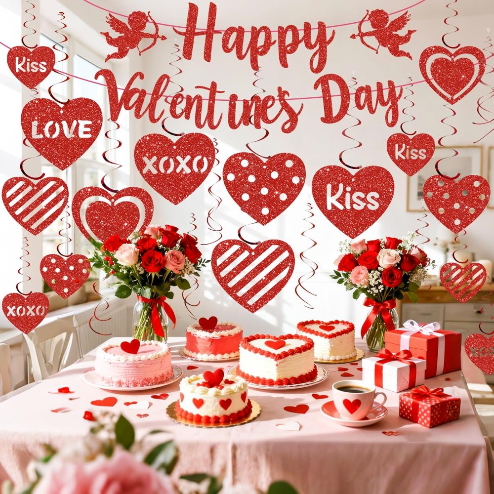 Happy Valentines Day Decorations Valentine's Day Banner, view 4