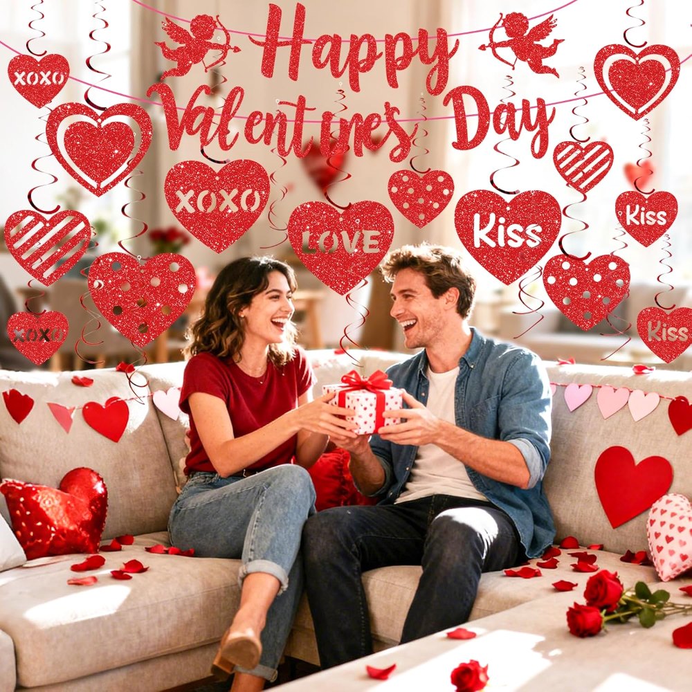 Happy Valentines Day Decorations Valentine's Day Banner, view 6