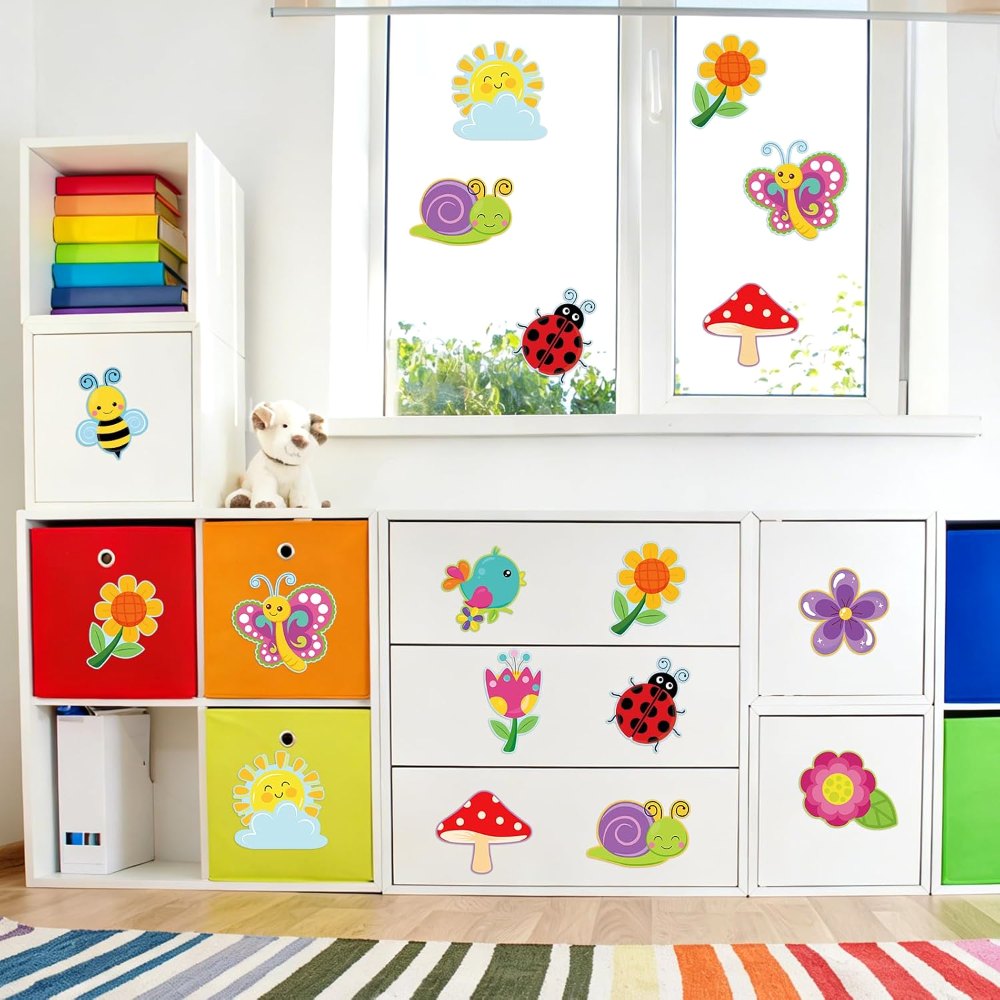 Hello Spring Bulletin Board Decorations Colorful Flower, view 4
