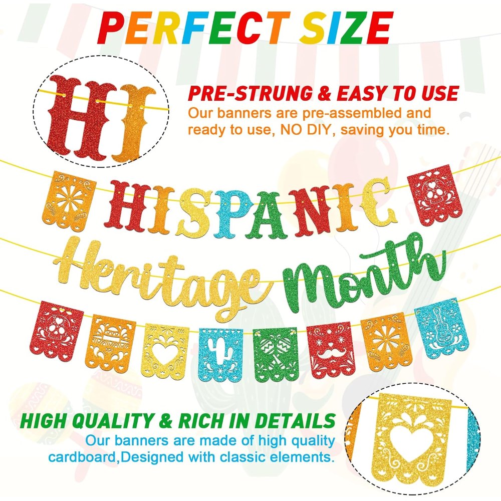 Hispanic Heritage Month Decorations Happy Hispanic, view 3