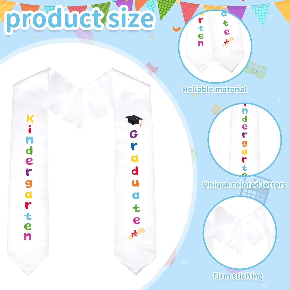 Kids Graduation Sash Kindergarten Preschool Graduation, view 3