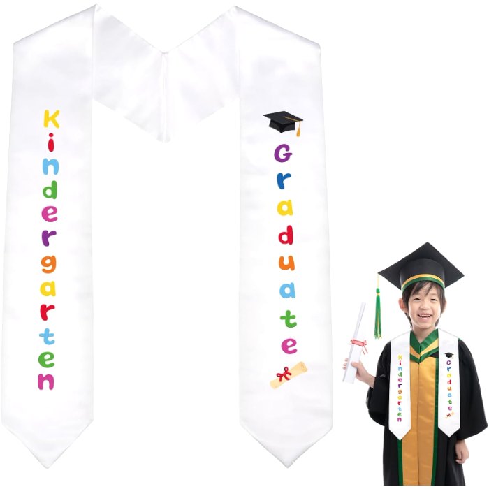 Kids Graduation Sash Kindergarten Preschool Graduation