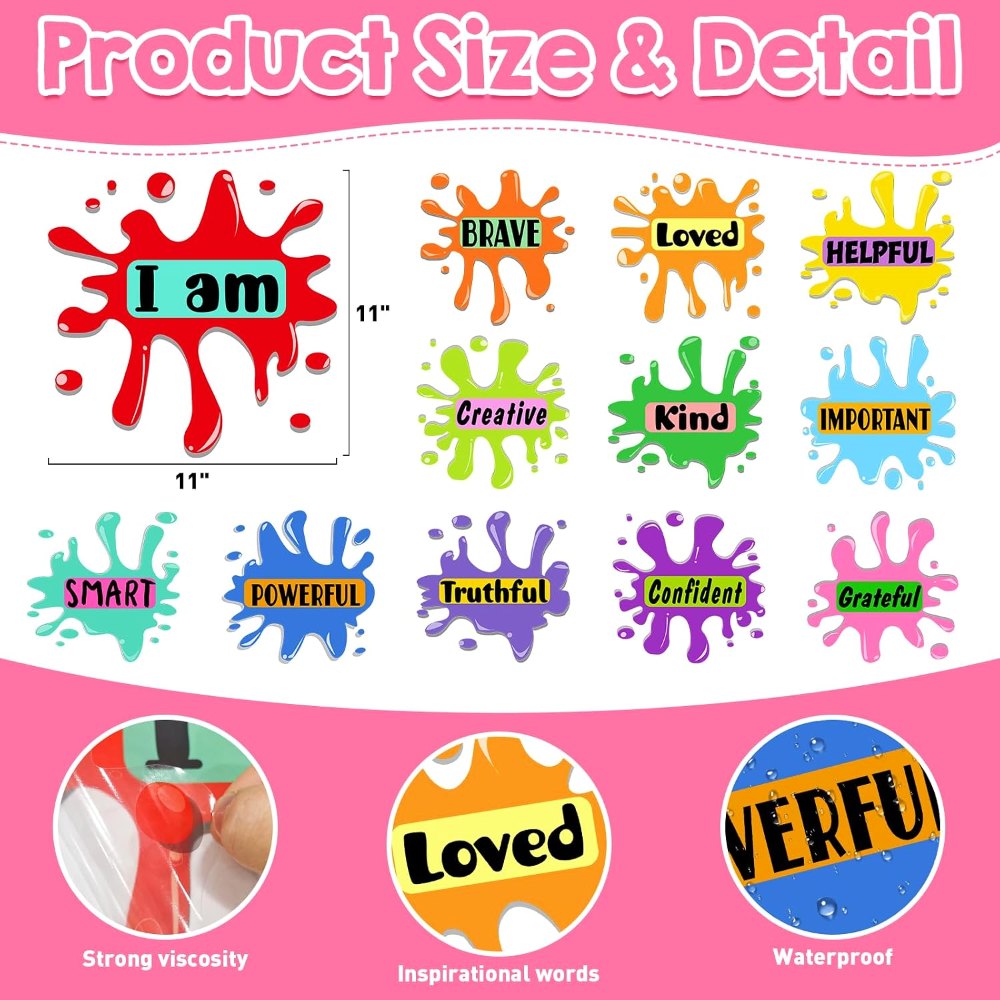 Large 11" Motivational Inspirational Floor Stickers for, view 2