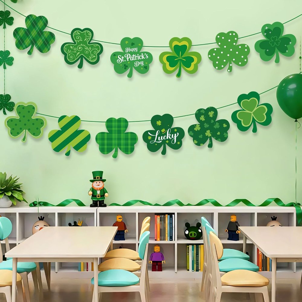 Large 11" St. Patrick's Day Shamrock Cutouts Decorations, view 4