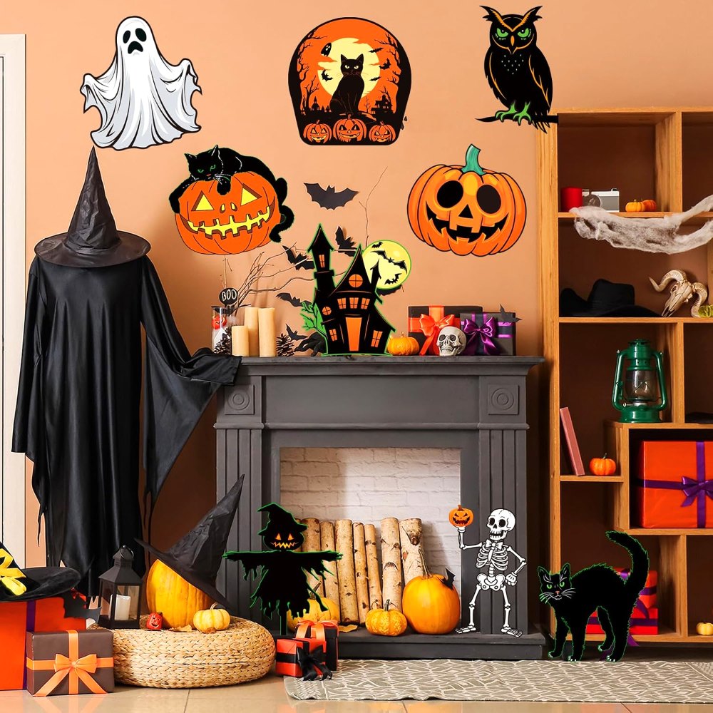 Large Size Vintage Halloween Decorations Double-Sided, view 4