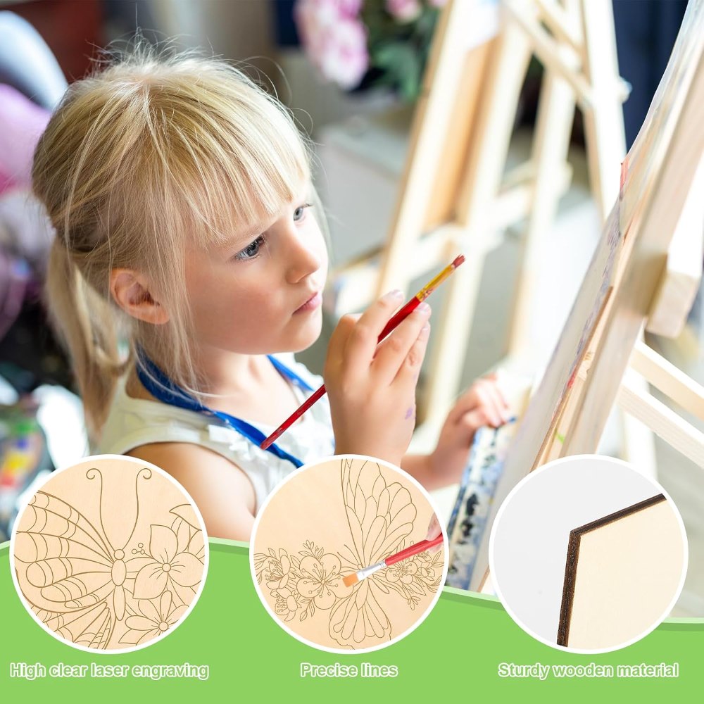 Large Spring Butterfly Unfinished Wood Crafts to Paint, view 3