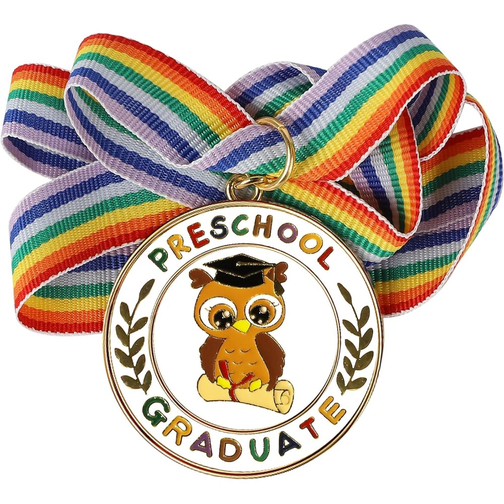 Metal Preschool Graduation Medal with Graduation Honor, view 5