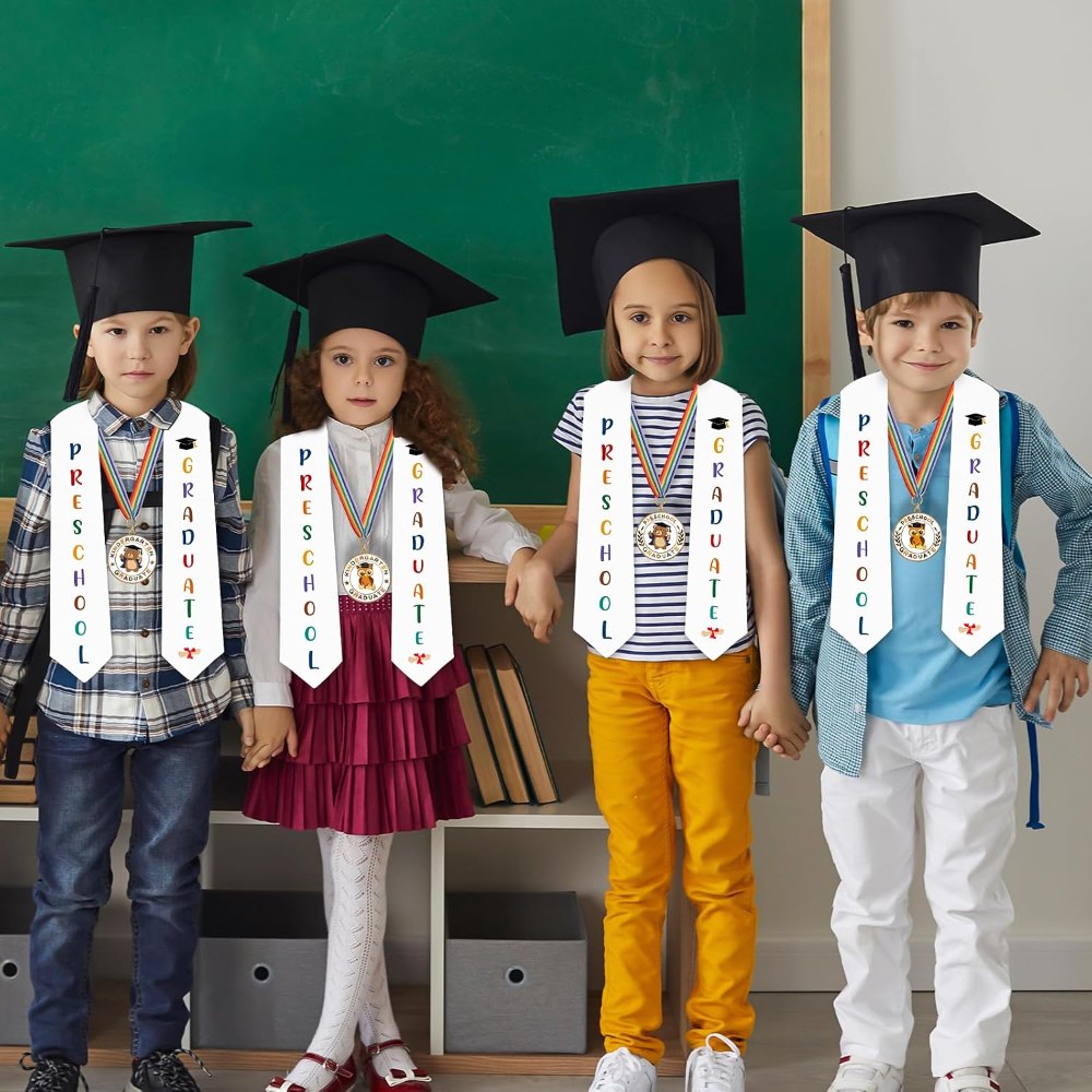 Metal Preschool Graduation Medal with Graduation Honor, view 7