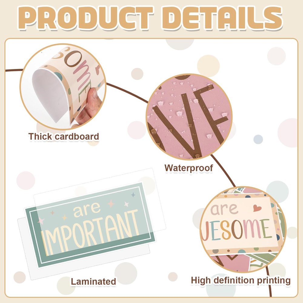 Motivational Inspirational Bulletin Board Decorations Set, view 3