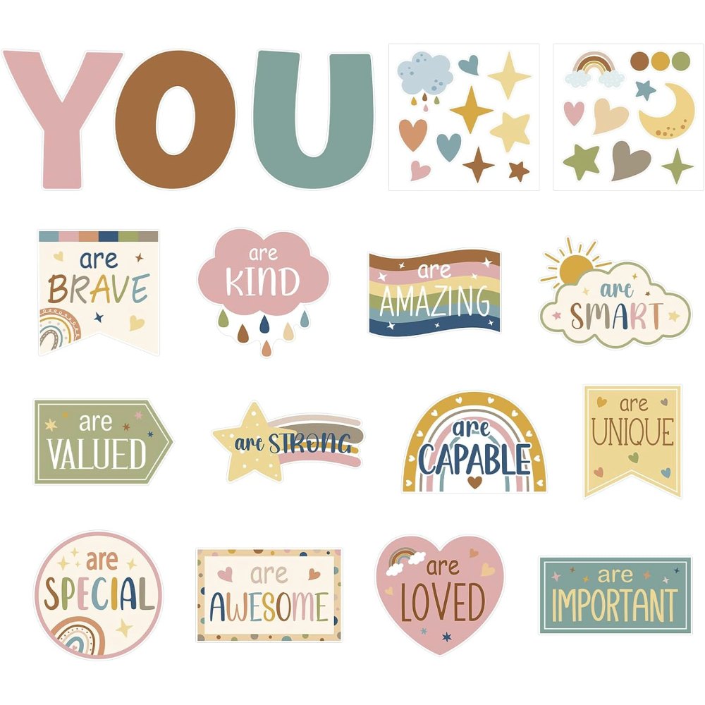Motivational Inspirational Bulletin Board Decorations Set