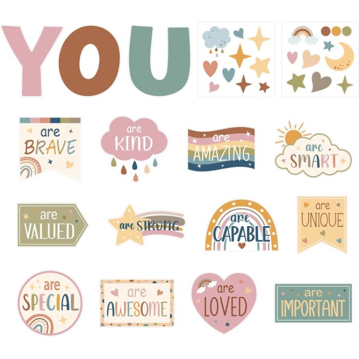 Motivational Inspirational Bulletin Board Decorations Set