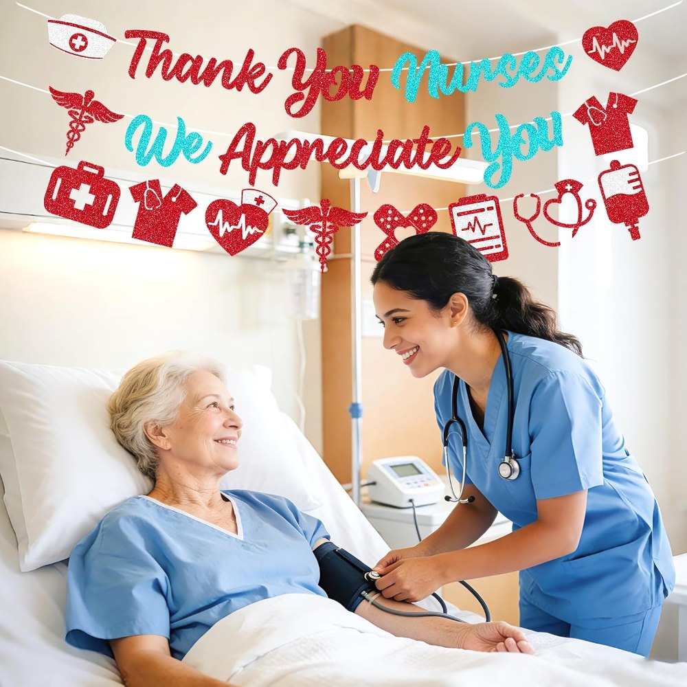 Nurses Week Decorations 2026 Glitter Thank You Nurses We, view 7