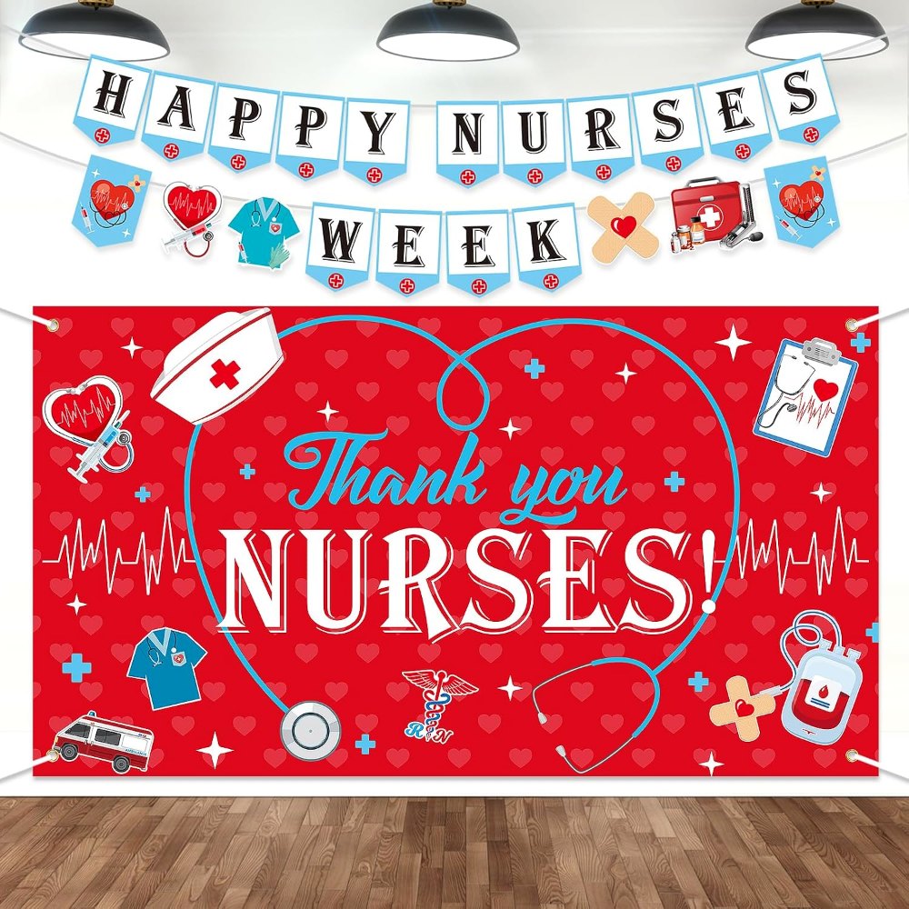Nurses Week Decorations 2026 Thank You Nurses Banner