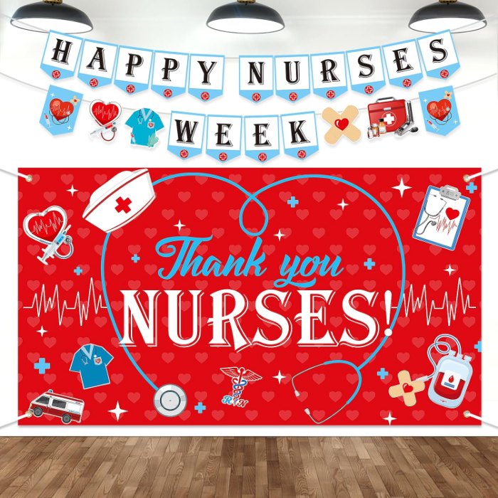 Nurses Week Decorations 2026 Thank You Nurses Banner