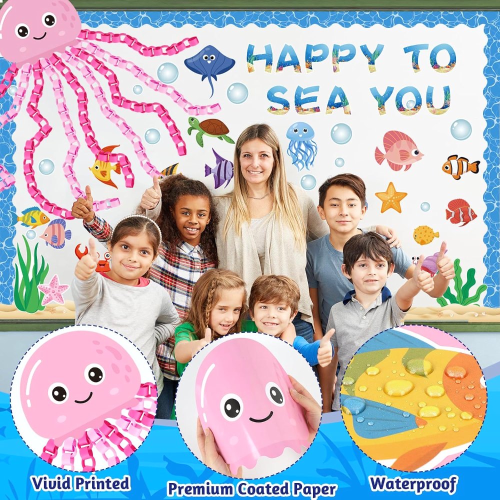 Ocean Bulletin Board Decorations Under the Sea Classroom, view 5