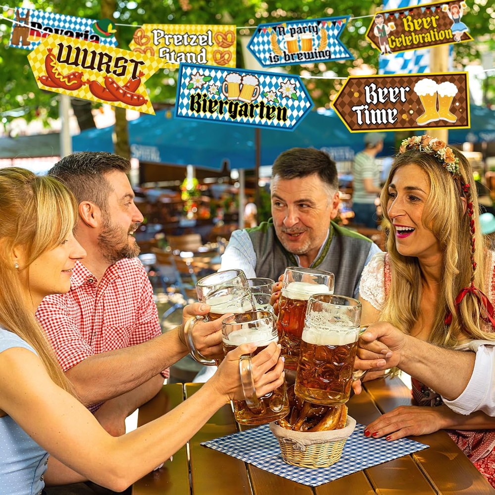 Oktoberfest Decorations Party Signs Set of 20, view 7
