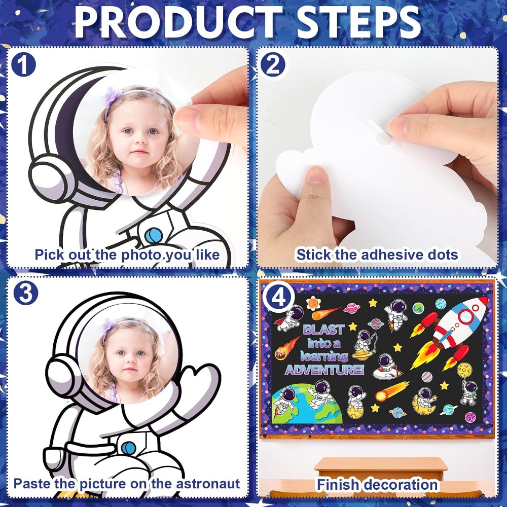 Outer Space Bulletin Board Decorations Astronaut Space, view 4