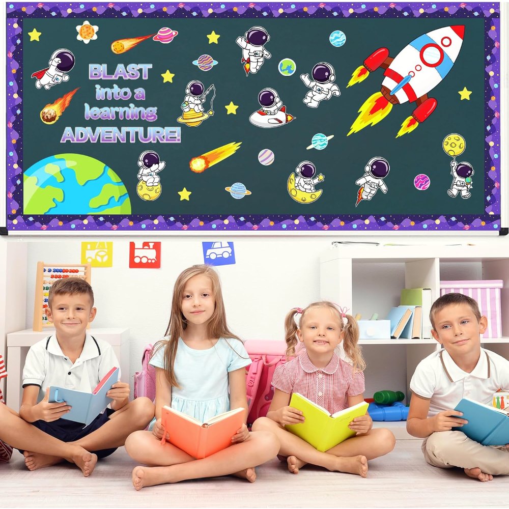 Outer Space Bulletin Board Decorations Astronaut Space, view 7